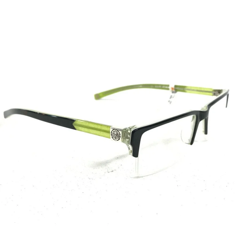 Coco Song Eyeglasses Frames SILK ROAD COL.2 Black Clear Green Silver 52-18-135